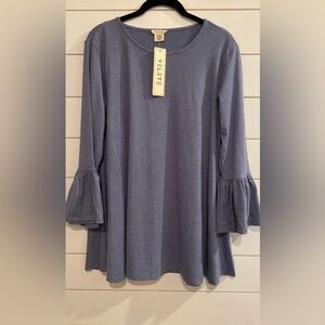 Yelete Heather blue/Gray Top